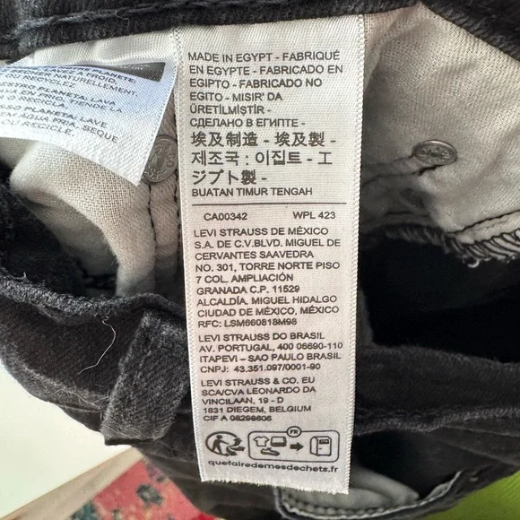 Levi’s men’s 511 black jeans 34/30 used - Picture 6 of 8